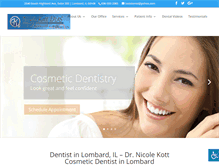 Tablet Screenshot of dentistinlombard.com